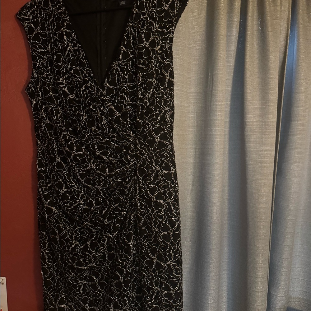 American Living Black and White Lace Midi Dress - Picture 6 of 10